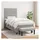 vidaXL Boxspringbett 100 x 200 cm Hellgrau