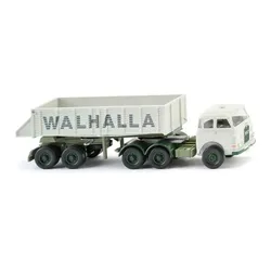 Hinterkippersattelzug MAN Pausbacke Walhalla Kalk Modell von WIKING 1:87