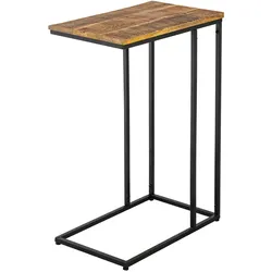 Beistelltisch Holz nachhaltig Sofatisch Laptoptisch C-Tisch Toronto