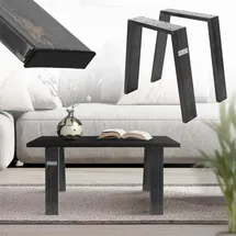 ML DESIGN modern living Tischbeine 2er Set 44 x 42 cm