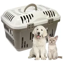 GarPet Transportbox Oben Öffnen Hunde Katzen Transport Box Katzenbox Hundebox Open Top Stressfrei Dachöffnung