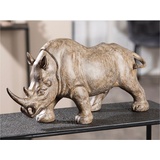 Casablanca by Gilde Tierfigur »Figur Nashorn«, 54265717-0 braun B/H/T: 57 cm x 28,5 cm x 18 cm