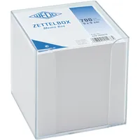 Wedo Zettelbox Kunststoff 9,5 x 9,5 x 9,5 cm Transparent