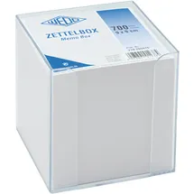 Wedo Zettelbox Kunststoff 9,5 x 9,5 x 9,5 cm Transparent