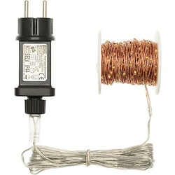 LED-Microlichterkette 300 LED warmweiß 45392 kupferfarbener Draht