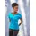 VIVANCE Kurzarmshirt "mit sommerlicher Häkelspitze am Rücken", Damen, Gr. 44/46, blau (türkis), Single Jersey, Obermaterial: 95% Viskose (LENZINGTM ECOVEROTM), 5% Elasthan.