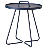 Cane-Line On-the-move small Beistelltisch Century Bistrotisch Ø 44 x 54 cm midnight blue