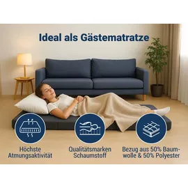 SUN GARDEN Samba Klappmatratze 90 x 200 cm H2 Baumwolle/Polyester