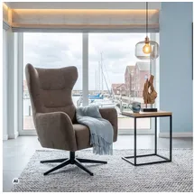 Mr. Deko Ohrensessel Marconia Polyester 74 x 109 x 80 cm Braun drehbar