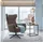 Mr. Deko Ohrensessel Marconia Polyester 74 x 109 x 80 cm Braun drehbar