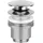 GESSI Ablaufventil Stop&Go 1 1/4 für Becken mit Überlauf, Schaftventil min. 25mm/max.45mm, 1408, 01408031, Farbe: Chrom