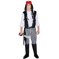 dressforfun Piraten-Kostüm Herrenkostüm Pirat Captain Rauhbein schwarz S – S