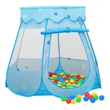 vidaXL Kinder-Spielzelt Blau 102x102x82 cm