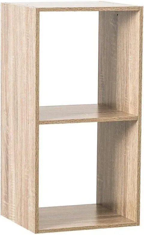 5five Bücherregal mit 2 Schubladen - 32T x 34,5B x 67.6H cm - Natur