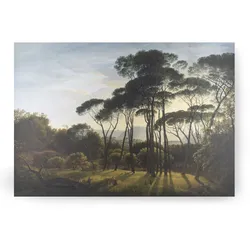 Leinwandbild ART FOR THE HOME "Italienische Landschaft mit Pinien", grün (farbe bild(er): gruen), Ø, Blumen, Bilder, Italienische Landschaft mit Pinien, 70x100cm