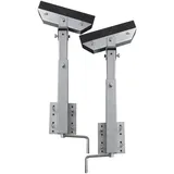 vidaXL Bootstrailer-Stützen Vollgummi 2er-Set 63 - 88 cm