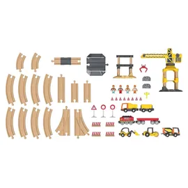 Lupilu® Eisenbahn-Set Baustelle