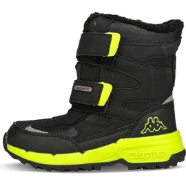 Kappa Unisex Kinder Stiefel Winterschuh gefüttert Stylecode 260903K Schwarz, Schuhgröße:31 EU - 31