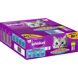 Whiskas Portionsbeutel Multipack Jumbo Pack 1+ Fisch Auswahl in Gelee 80 x 85g