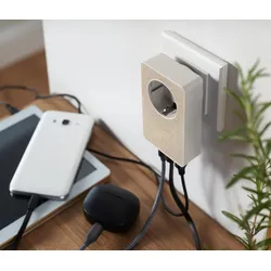 Tchibo - 4-in-1-USB-Steckdosen-Adapter - grau