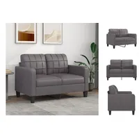 VidaXL 2-Sitzer-Sofa Grau 120 cm Kunstleder