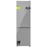 Grey Glass D Kühl-Gefrierkombination (250 l, 1800 mm hoch, Grey Glass)