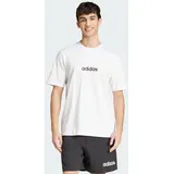 adidas Essentials Linear Single Jersey T-Shirt White / Black L