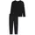 SCHIESSER Uncover by Schiesser Herren Schlafanzug lang, Schwarz 48
