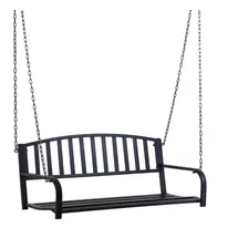 Outsunny Schaukelbank 128 x 63 x 47 cm schwarz