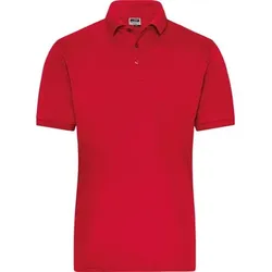Herren Bio Workwear Poloshirt Stretch JN1806, rot, Größe 3XL - rot - 3XL