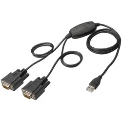 DIGITUS Serieller Adapter USB RS-232 2 Anschlüsse