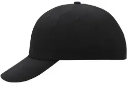 myrtle® beach 6 Panel Raver Cap MB6111, schwarz cm 1 Stück, Farbe: schwarz cm