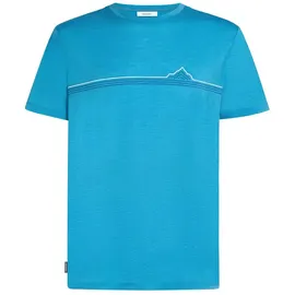 Icebreaker Merino 150 Tech Lite Range Stripes Blau L