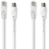 Nedis Koaxial- und Cat6-Kombikabel 3,00 m