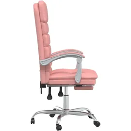 vidaXL Bürostuhl mit Massagefunktion Kunstleder Rosa
