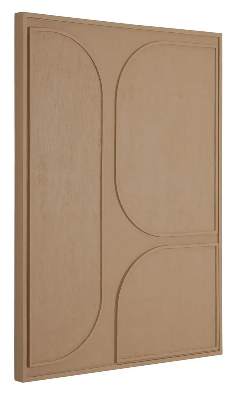 Wandpaneel Lorcan aus Holz, modernes Design, braun, Small, ideal für den Innenbereich
