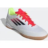 Adidas Herren Fussball-Hallenschuhe F50 League IN Fußballschuh WEISS|SCHWARZ|GELB 45 1⁄3