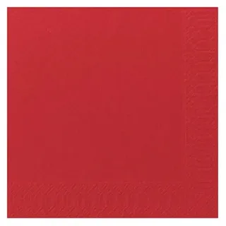 Duni Zelltuch Serviette 40x40 cm 1/4F.rot