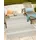 The CarPET Calgary - Outdoor Teppich Wetterfest für Balkon & Terrasse, Robuster Flachgewebe Teppich für Garten, Pflegeleicht In- & Outdoor, Boho Vintage Design, Beige, 140 x 200 cm