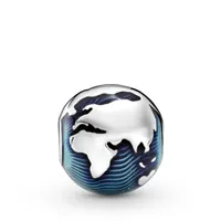 Pandora Blauer Globus Clip 799429C01 Anhänger