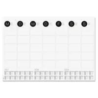SIGEL H7550 Papier-Schreibtischunterlage DIN A2, Wandkalender 2027-2029 und Monatsübersicht, 12 Blatt, Schreibunterlage zum Abreißen aus nachhaltigem Papier