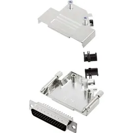 Encitech D45ZK25-HDP44-K 6355-0013-03 D-SUB Stiftleisten-Set 45° Polzahl: 44 Lötkelch 1 Set