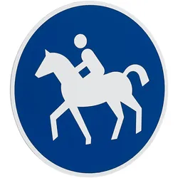 Schild Sonderweg Reiter