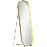 ComfortXL Standspiegel, Gold, Metall, 50x160x6 cm, Spiegel, Standspiegel