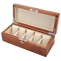 Uhrenbox aus reinem Massivholz, Uhrenbox, Sammelbox, Aufbewahrungsbox, Uhrenbox, fünf Packungen