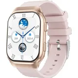 Smartwatch, Smartwatch Damen Herren, 1,96" AMOLED Fitness Tracker Uhren für Android iOS, IP68 Wasserdicht Pulsmesser Schrittzähler Aktivitätstra...