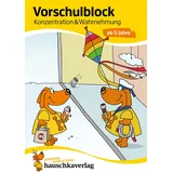 Hauschka Verlag Vorschulblock ab 5 Jahre für Junge und Mädchen - Konzentration und Wahrnehmung