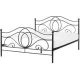 Beliani Bett mit Lattenrost Metall Lyra 140 x 200 cm