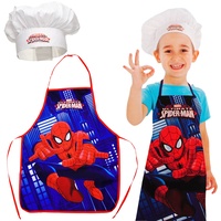 alles-meine.de GmbH 2 TLG. Set: Kinderschürze + Kochmütze - Ultimate Spider-Man - Größenverstellbar - fleckabweisend - Schürze/Jungen - beschichtet - Kochschürze/Grillsch..