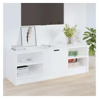 Furnicato TV-Schrank Weiß 102x35,5x36,5 cm Holzwerkstoff